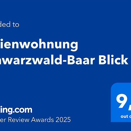 Ferienwohnung Schwarzwald-Baar Blick Donaueschingen Eksteriør bilde